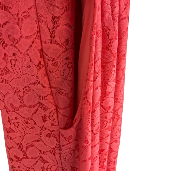 SOMA coral lace sleeveless adjustable straps convertible lined maxi [L] - Picture 9 of 9